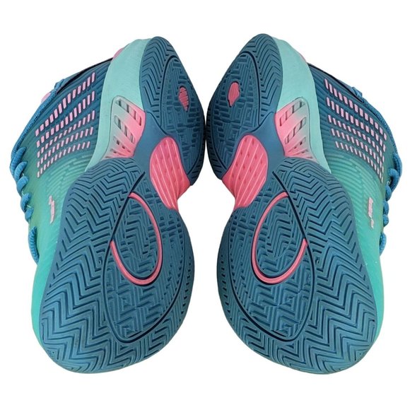 K-Swiss HyperCourt DuraWarap Flex Green Pink Womens Sz 6 Tennis Shoe 96615-442-M - Picture 6 of 8